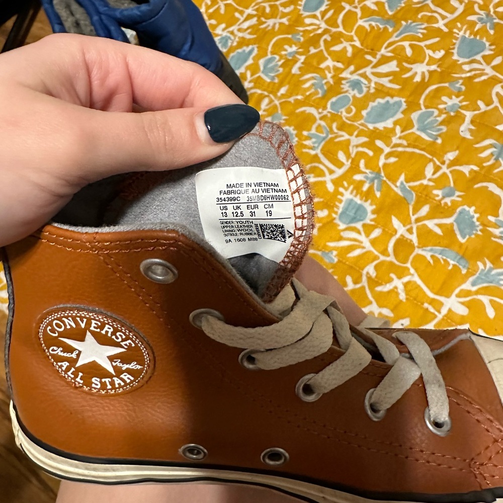 Converse All Star Brown High-Top Sneakers - Picture 2 of 2